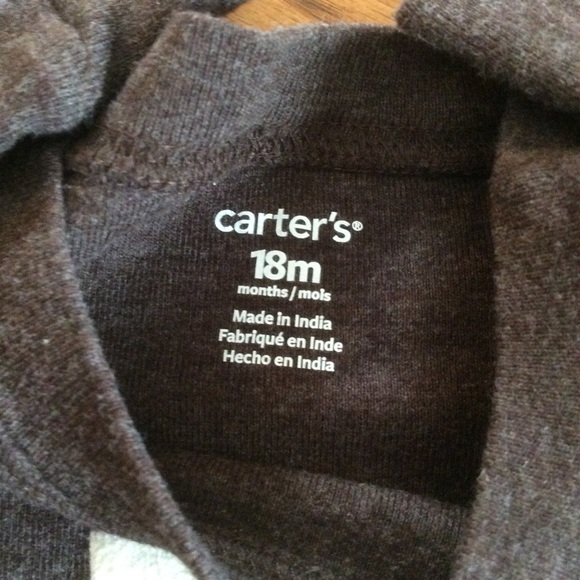 Carter’s Football Brown Onesie, Boys Sz 18 mos. - Picture 4 of 7